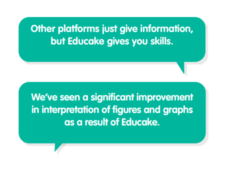 Teacher testimonials for Educake geography